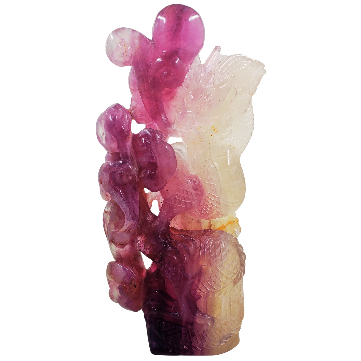Purple Fluorite Chinese Dragon