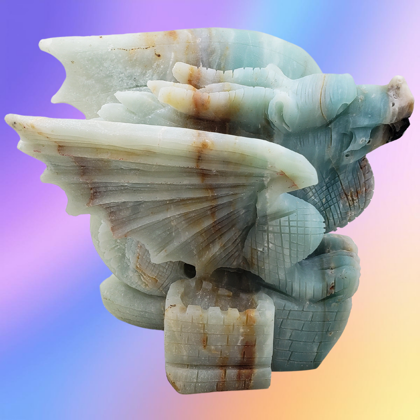 Amazonite Dragon Carving