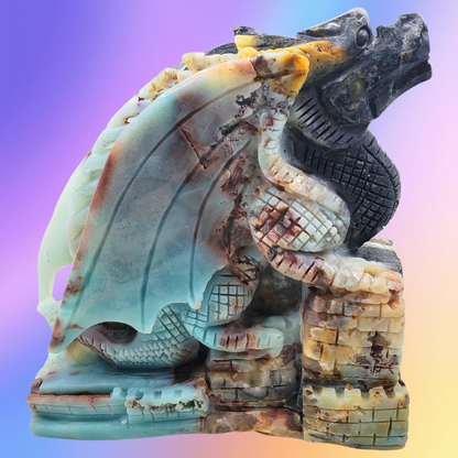 Amazonite Dragon Carving