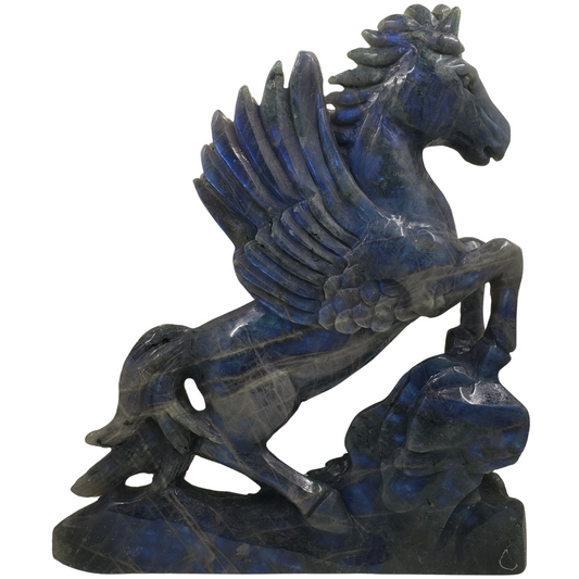 Labradorite Unicorn Carving