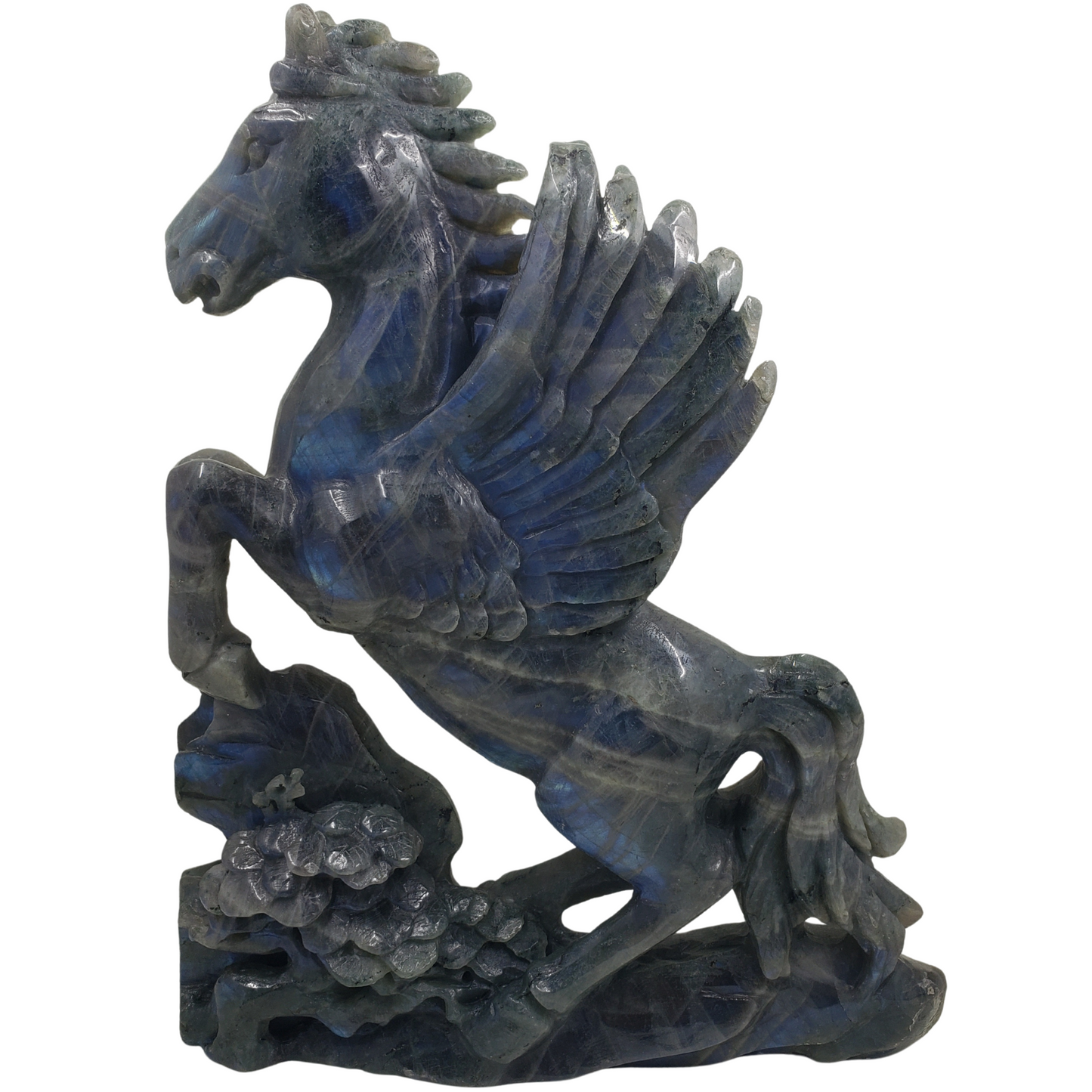 Labradorite Unicorn Carving