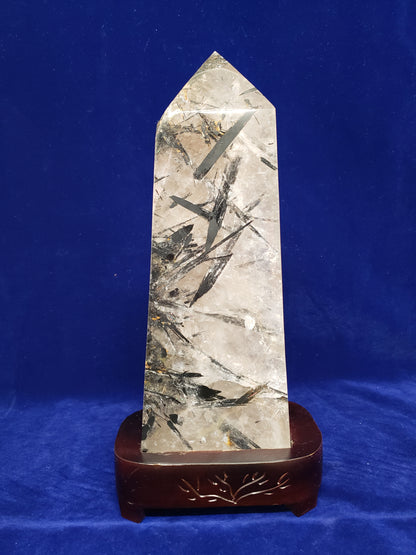 Tourmaline & Quartz Tower with Stand