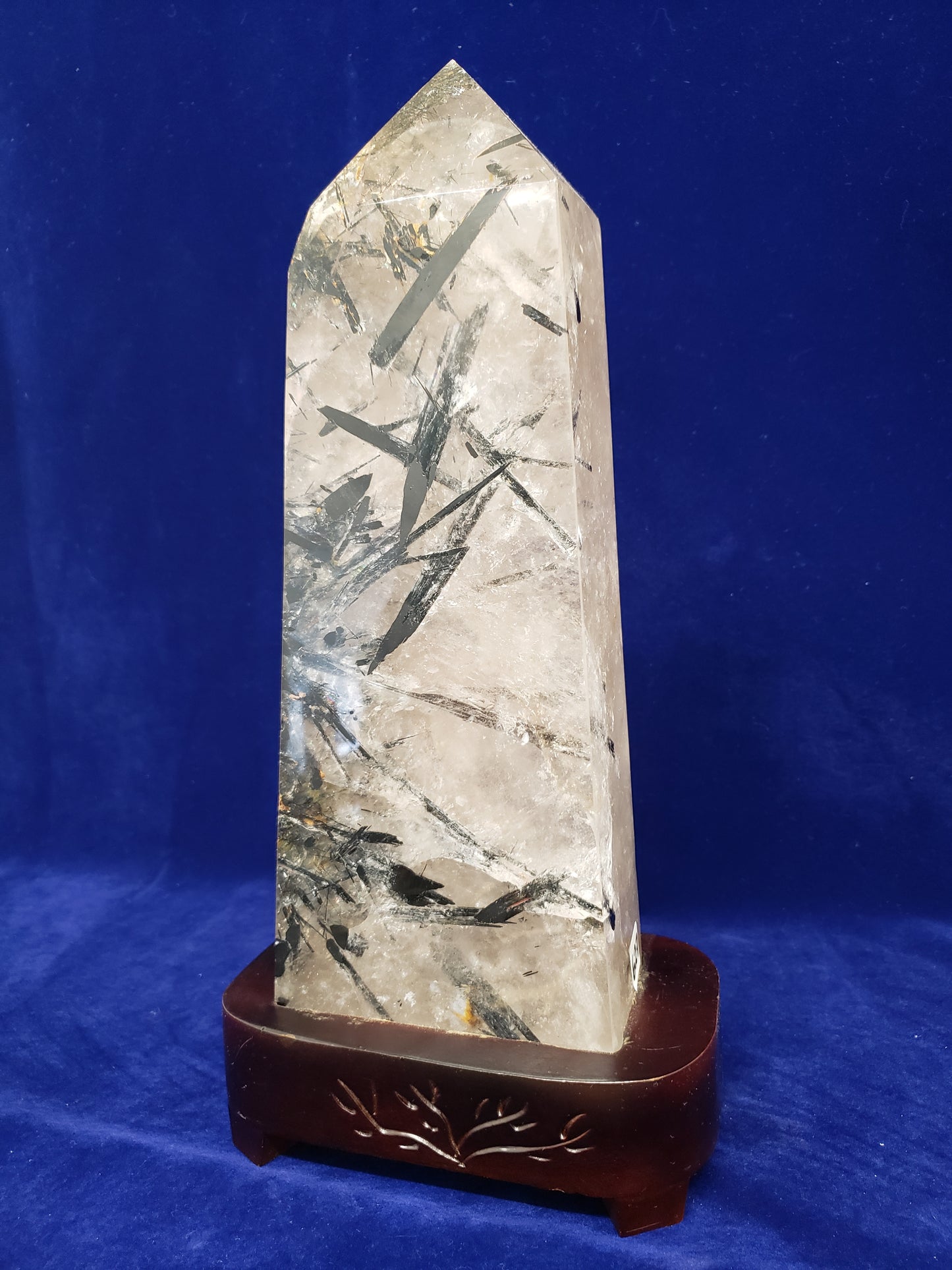 Tourmaline & Quartz Tower with Stand