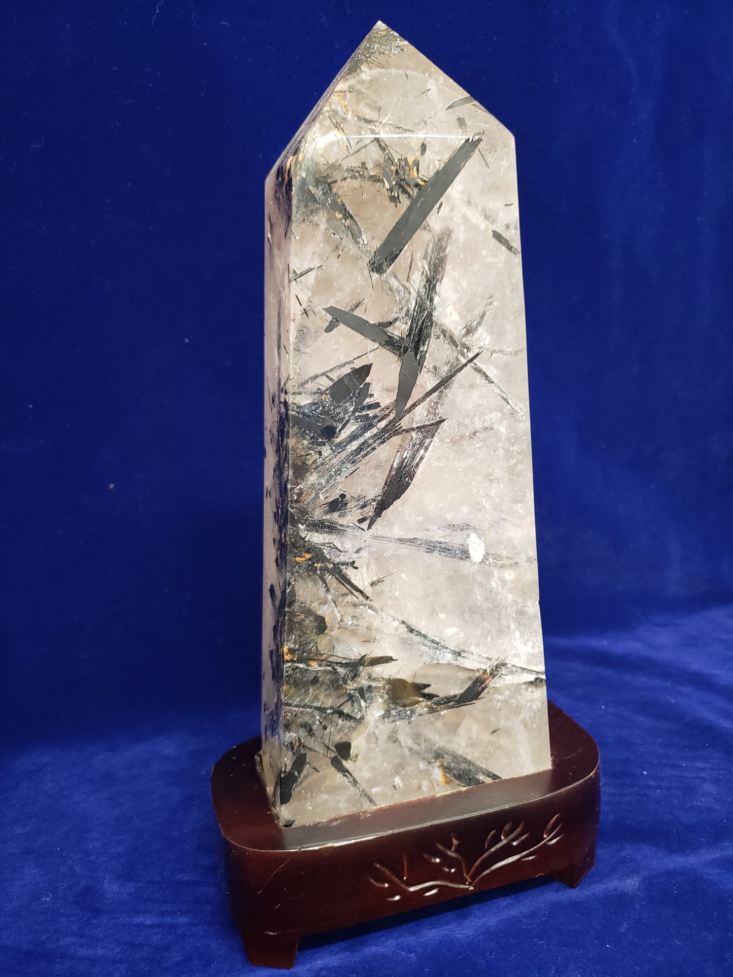 Tourmaline & Quartz Tower with Stand