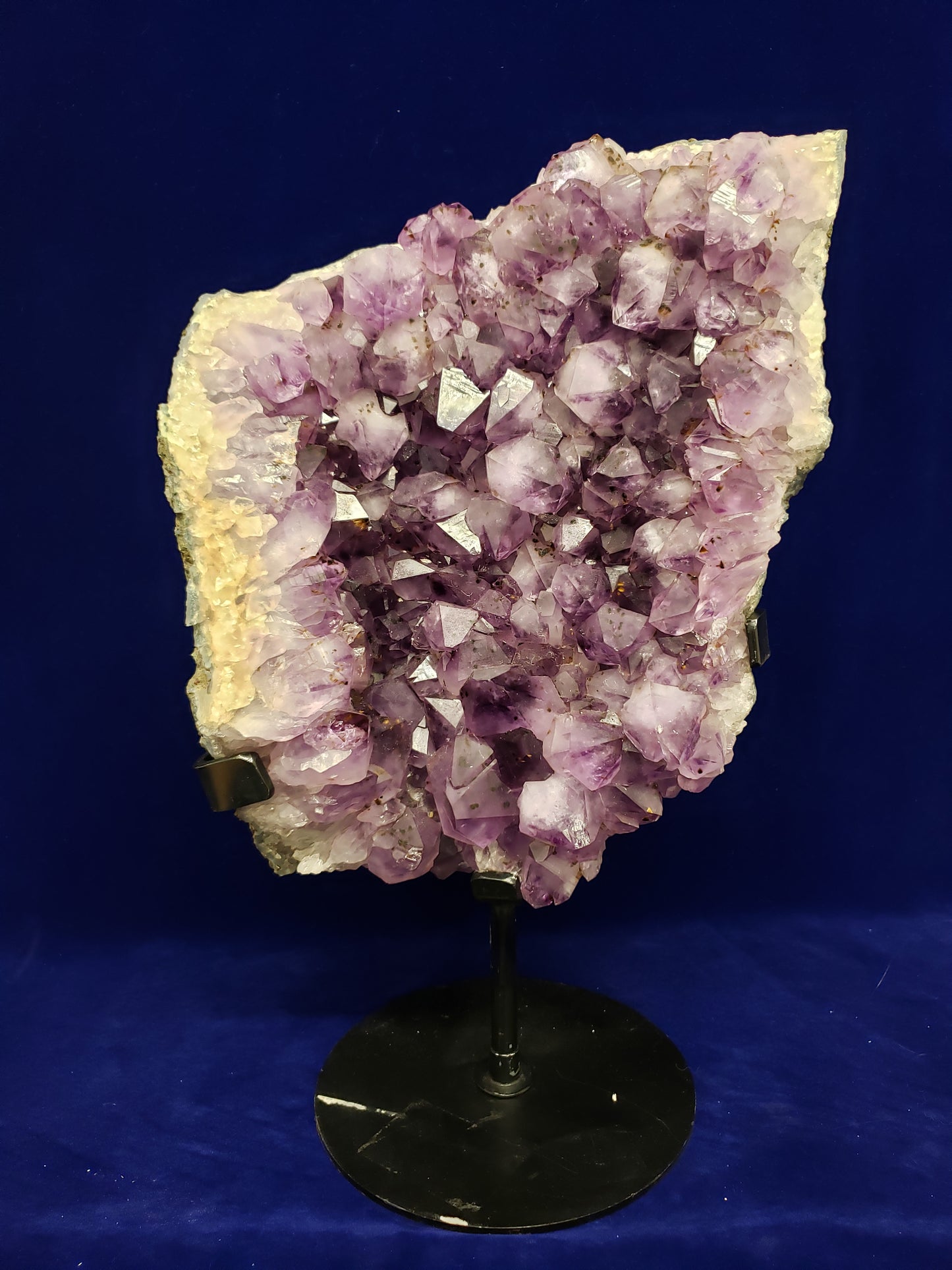 Raw Amethyst Cluster on Stand