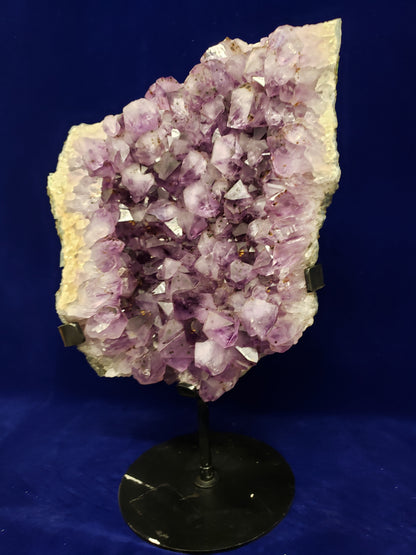Raw Amethyst Cluster on Stand