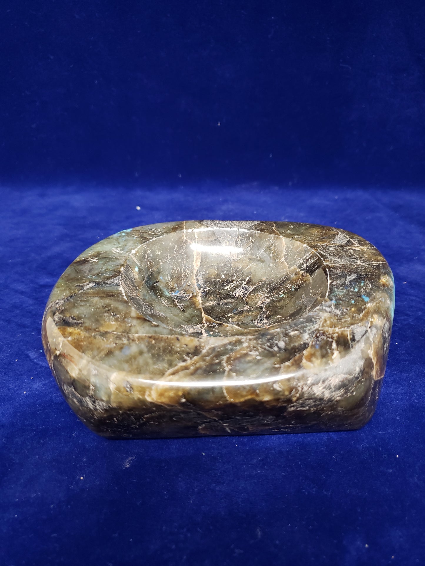 Labradorite Sphere Holder Carving