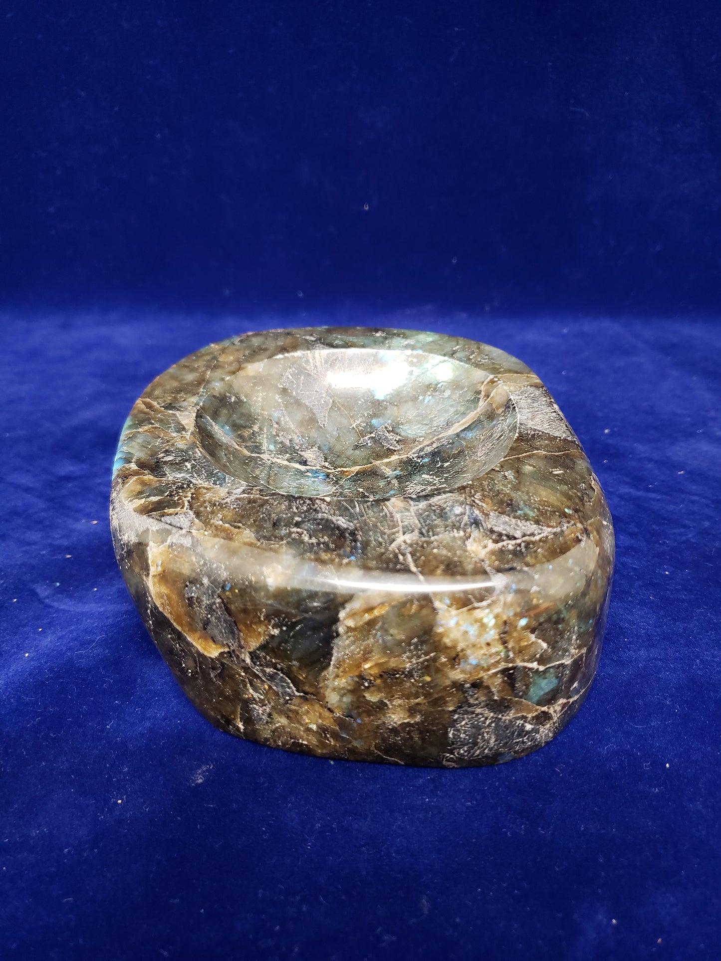 Labradorite Sphere Holder Carving