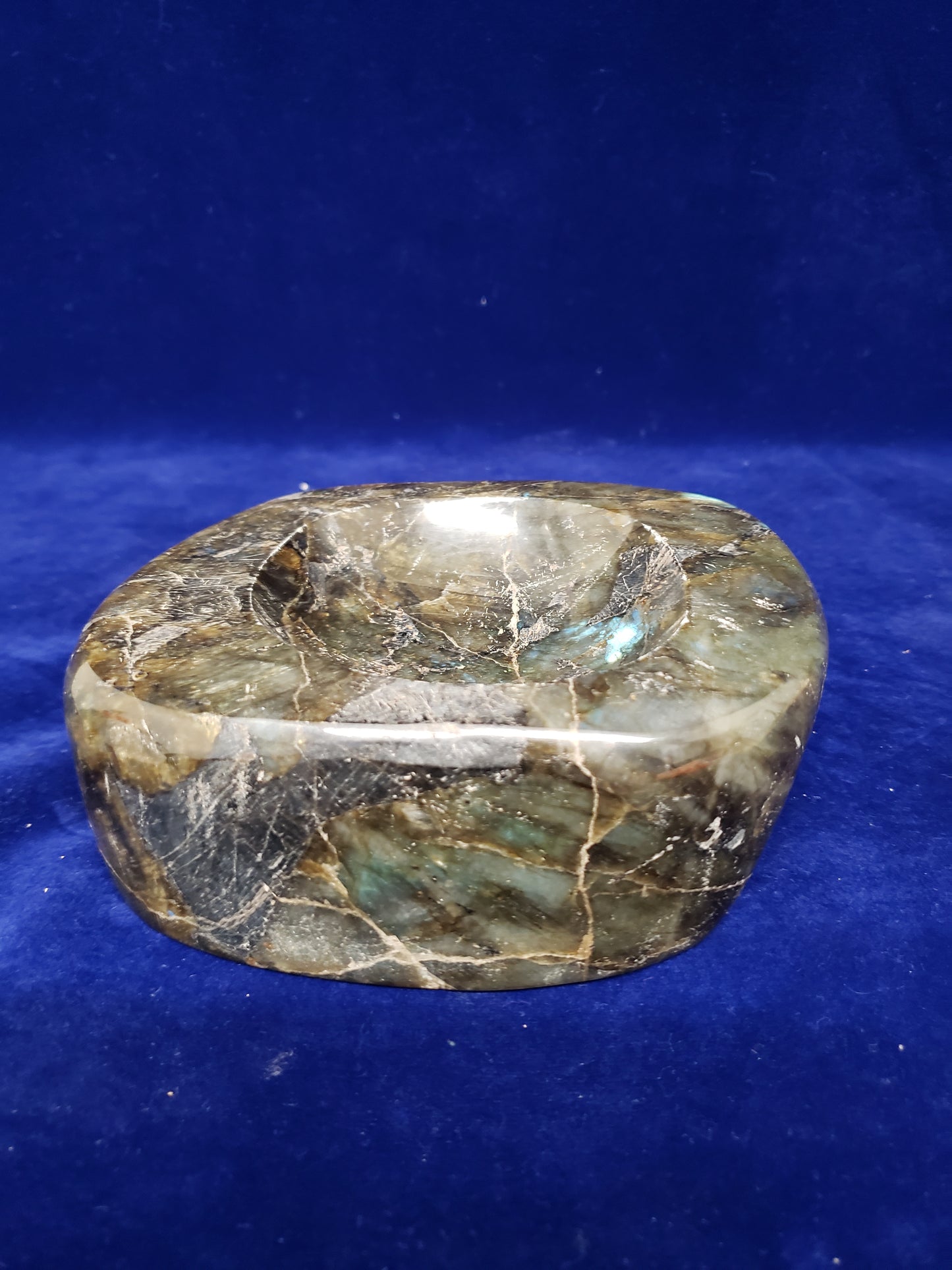 Labradorite Sphere Holder Carving