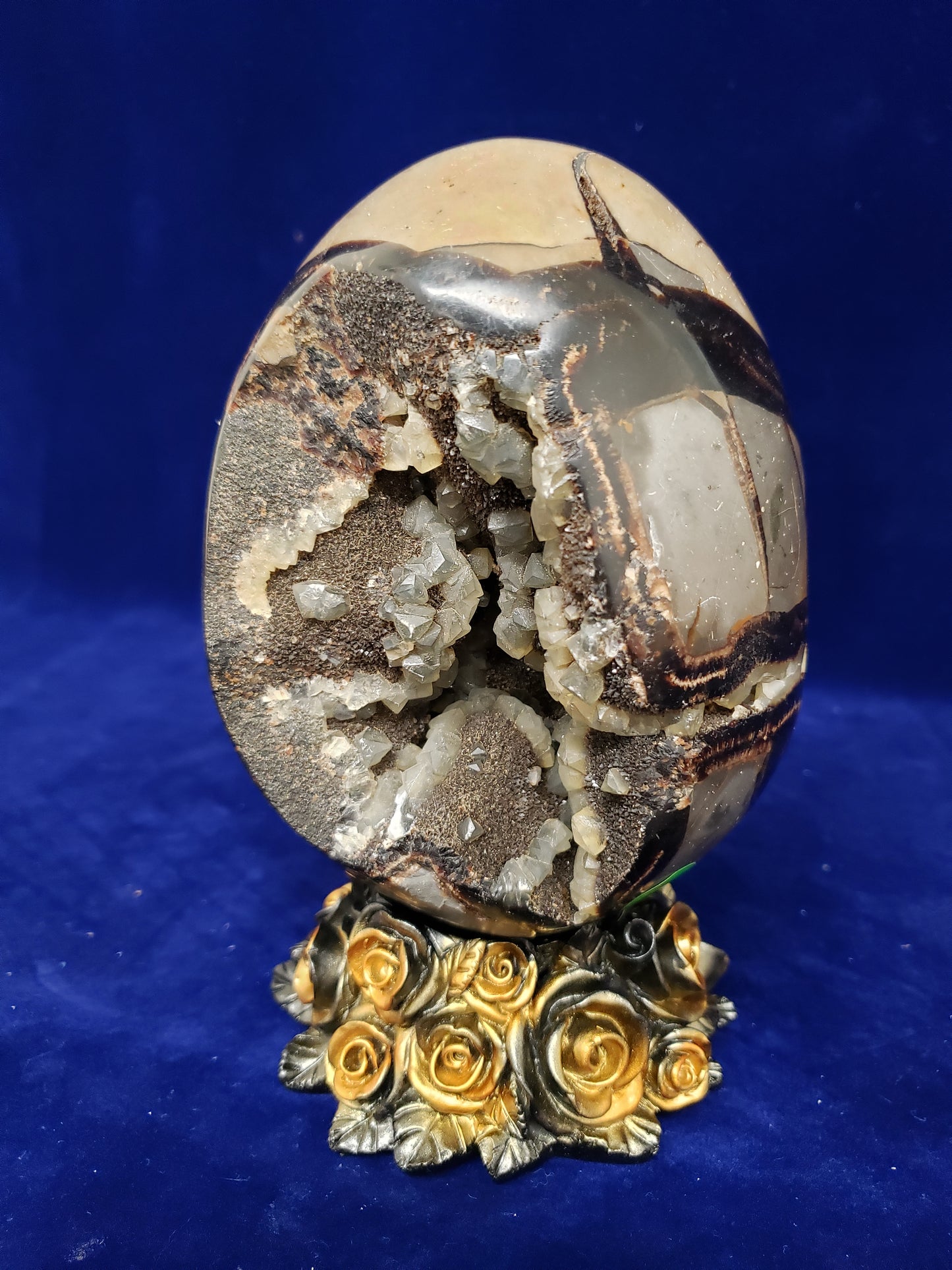 Septarian Druzy Egg