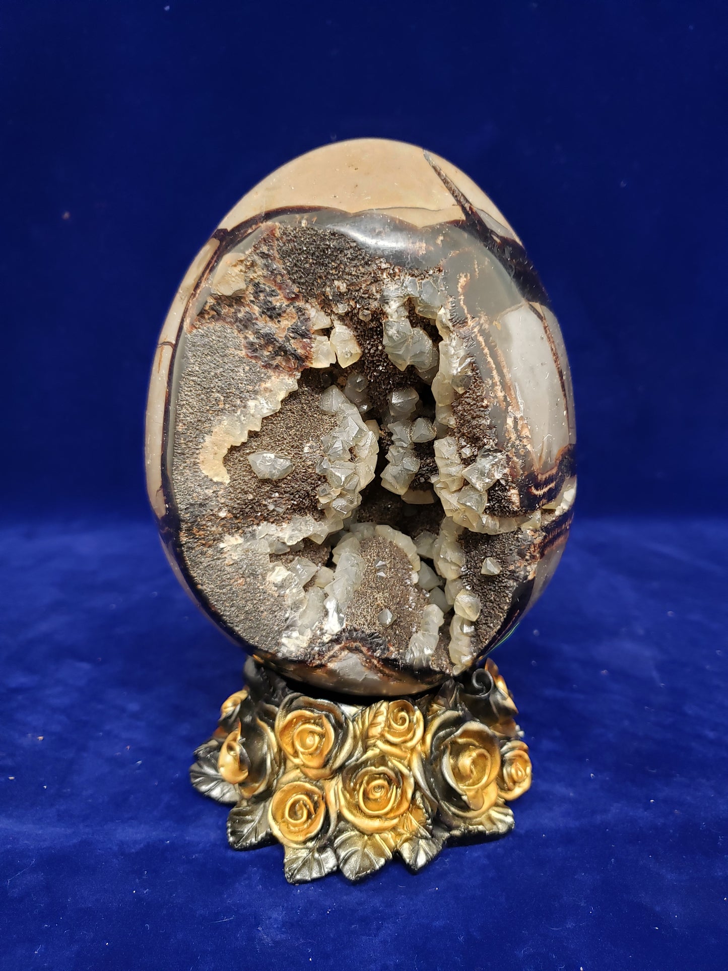 Septarian Druzy Egg