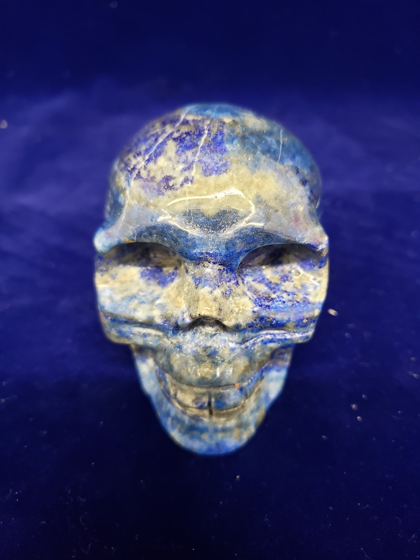 Lapis Lazuli Skull Head