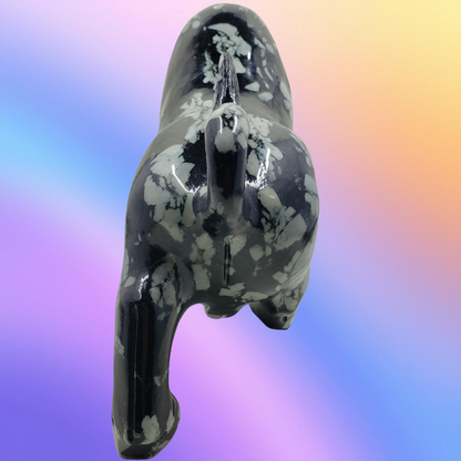 Chrysanthemum Stone Bull Carving