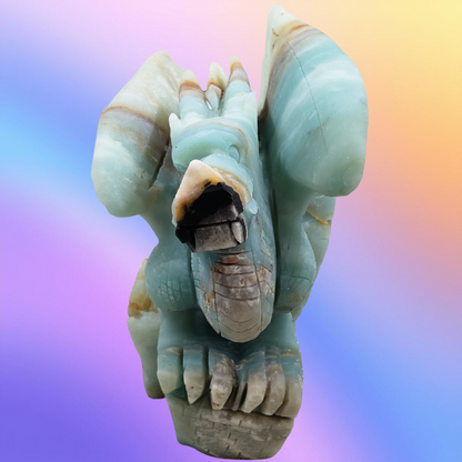 Amazonite Dragon Carving