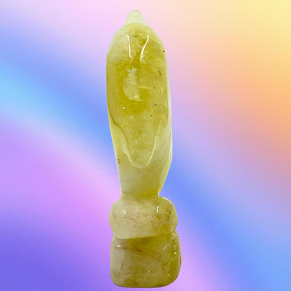 Citrine Dolphin Carving