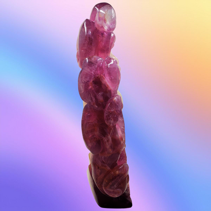 Purple Fluorite Chinese Dragon