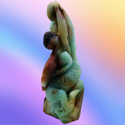 Amazonite Chinese Dragon Carving