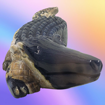 Volcano Agate Crocodile