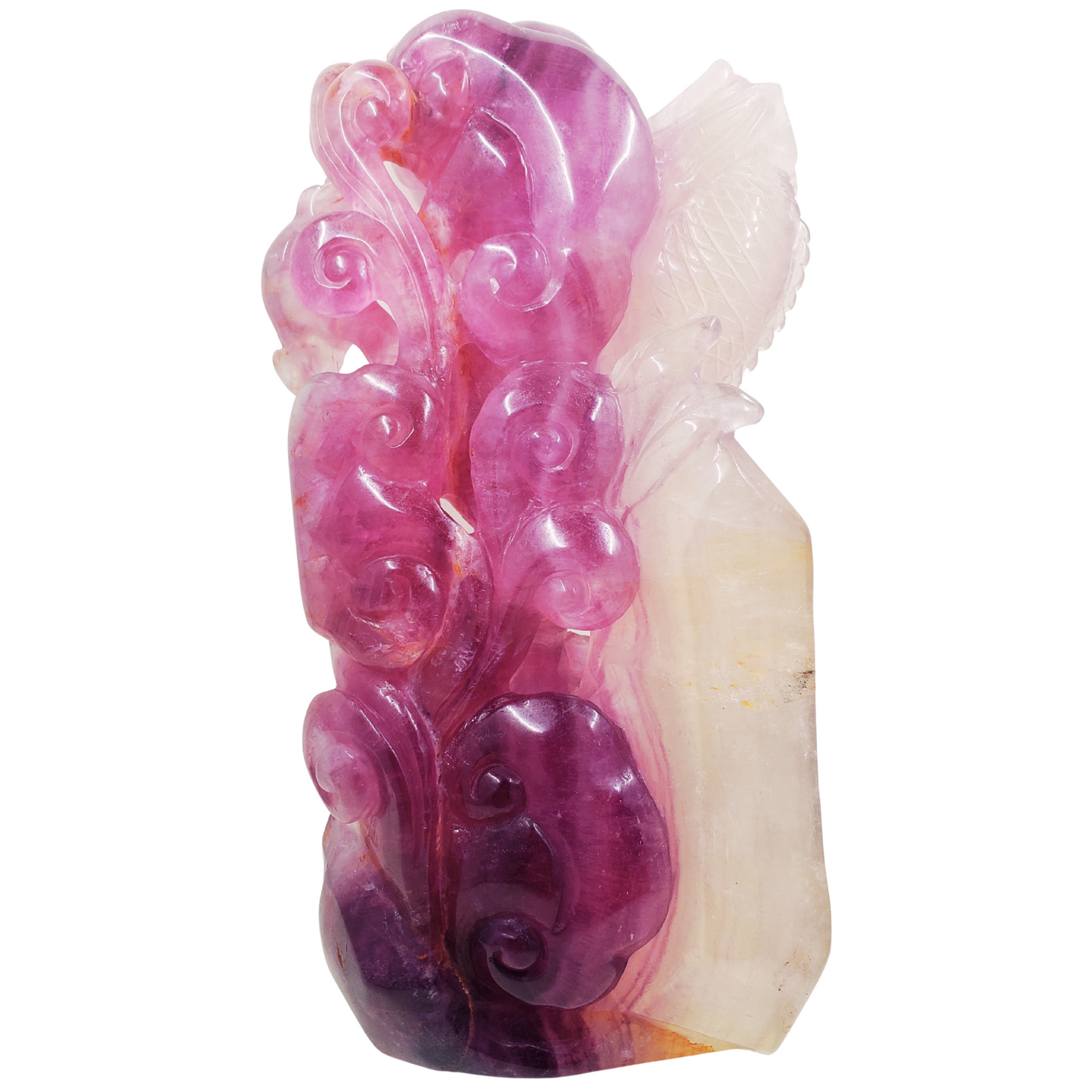 Purple Fluorite Chinese Dragon