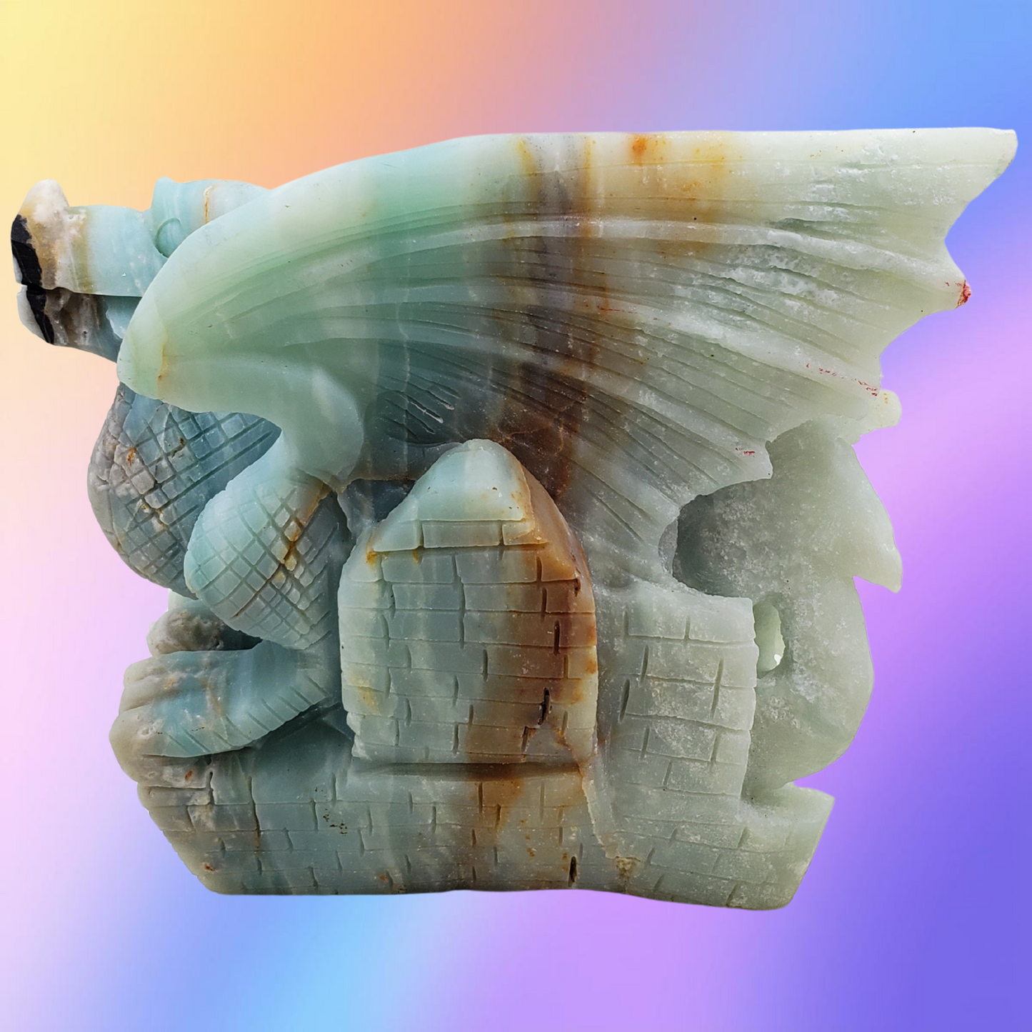 Amazonite Dragon Carving