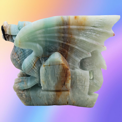 Amazonite Dragon Carving