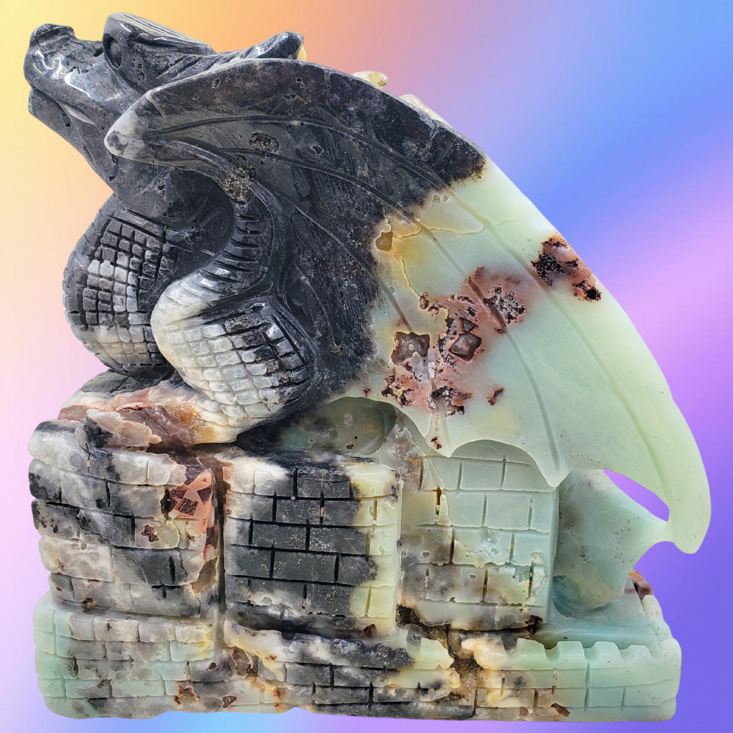 Amazonite Dragon Carving