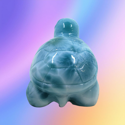 RARE Larimar Turtle Carving