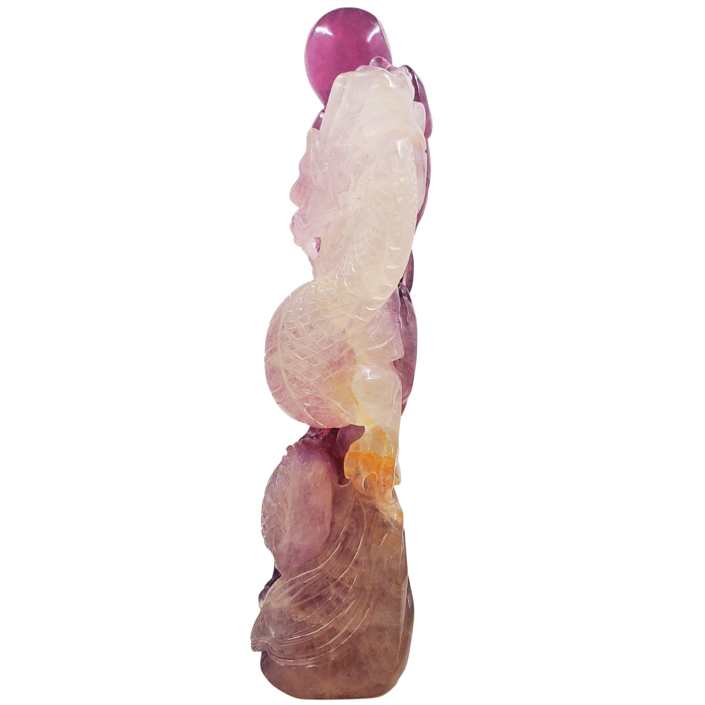 Purple Fluorite Chinese Dragon