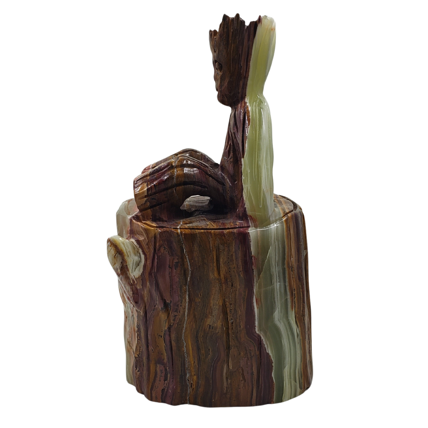 Groot Green Onyx Carving