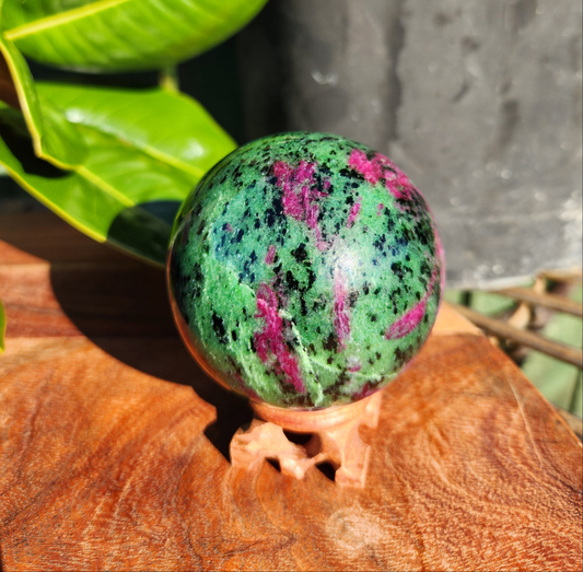 Ruby Zoisite Sphere