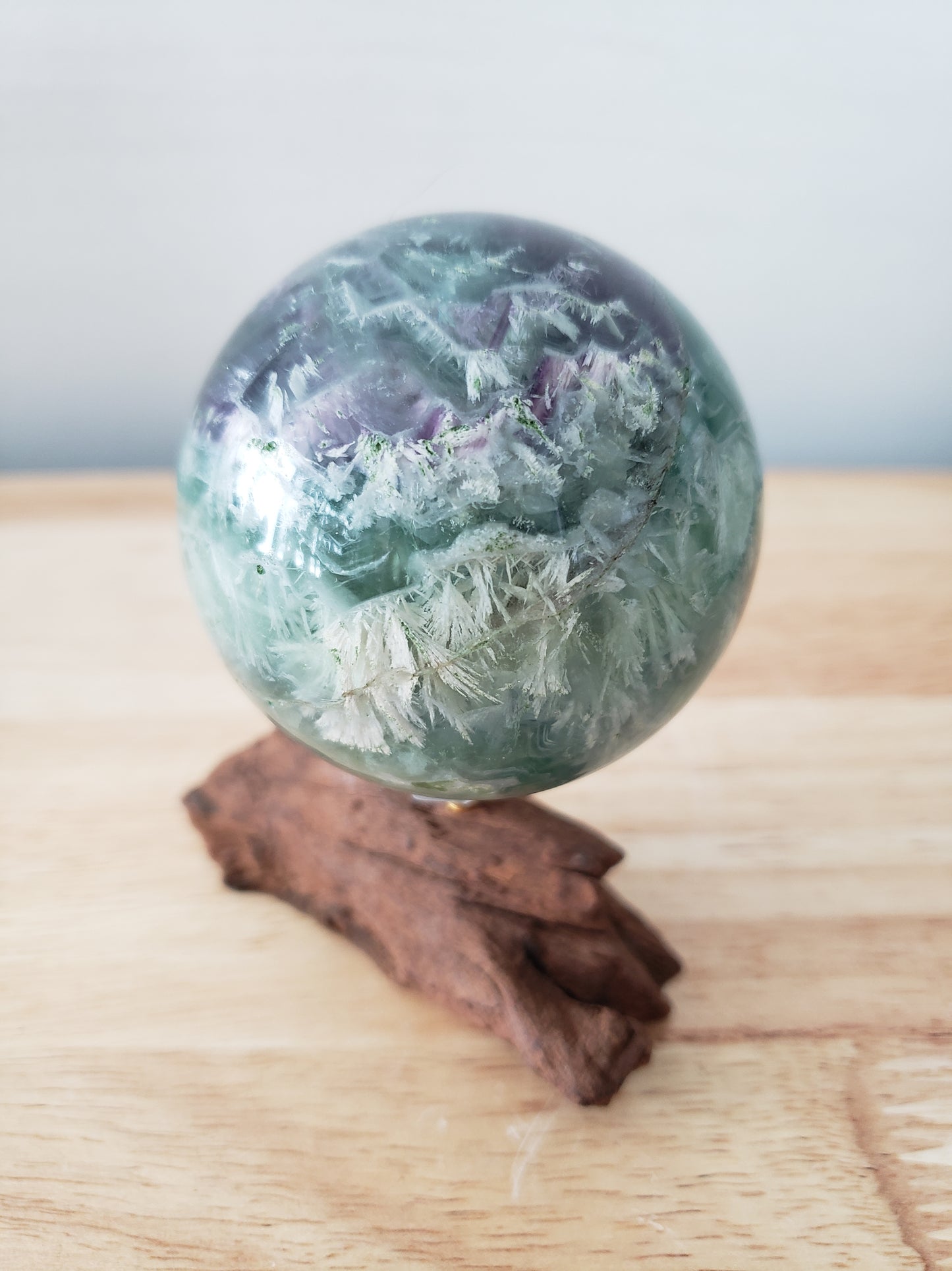 Feather Fluorite Spheres