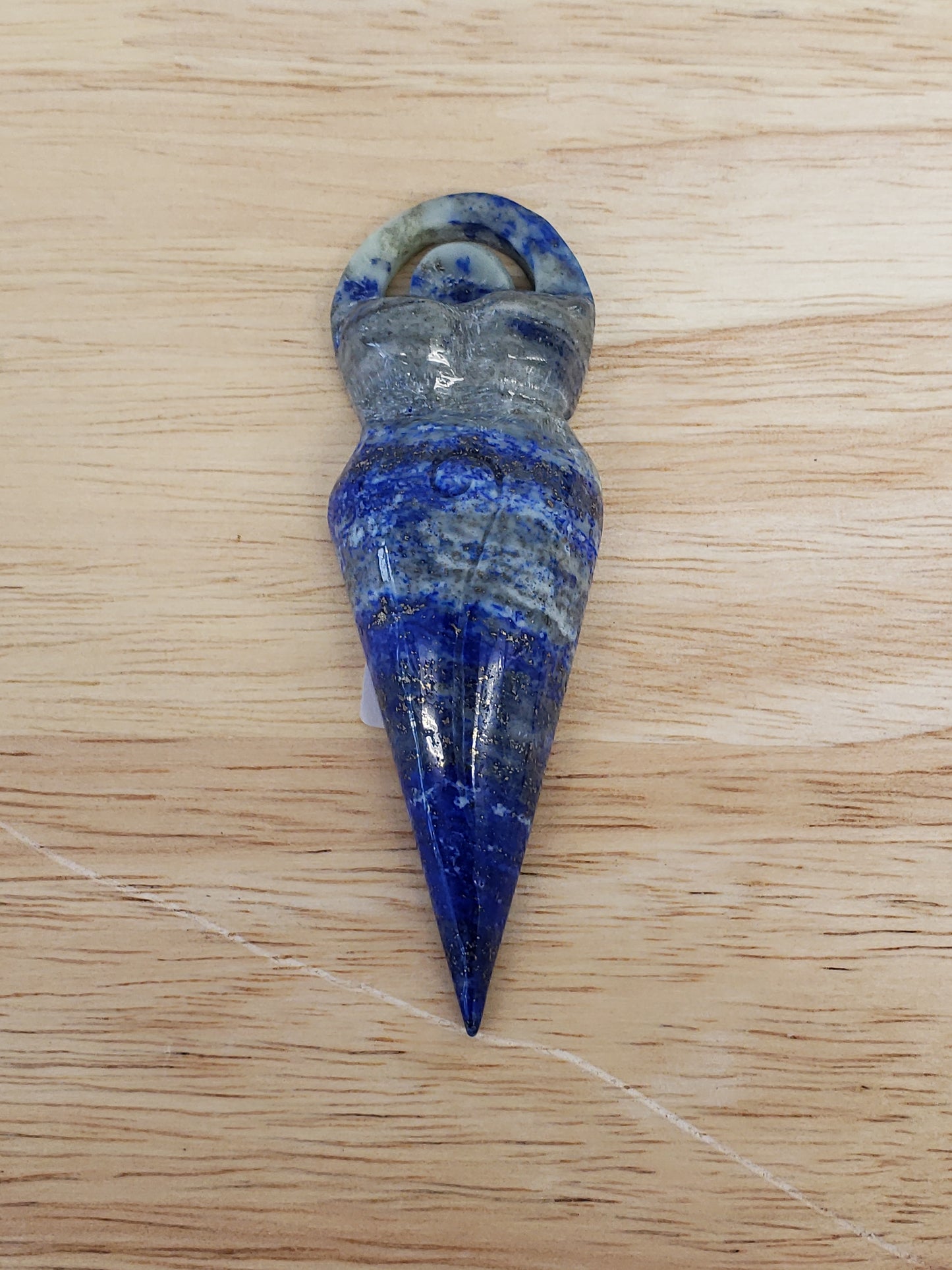 Lapis Lazuli Goddess Carving