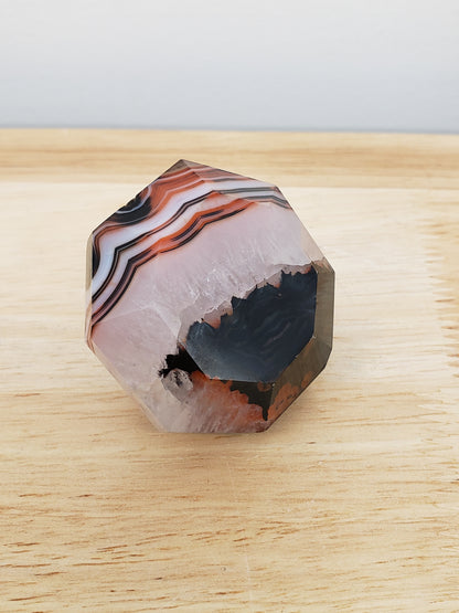 Red Sardonyx Agate Diamond Carvings
