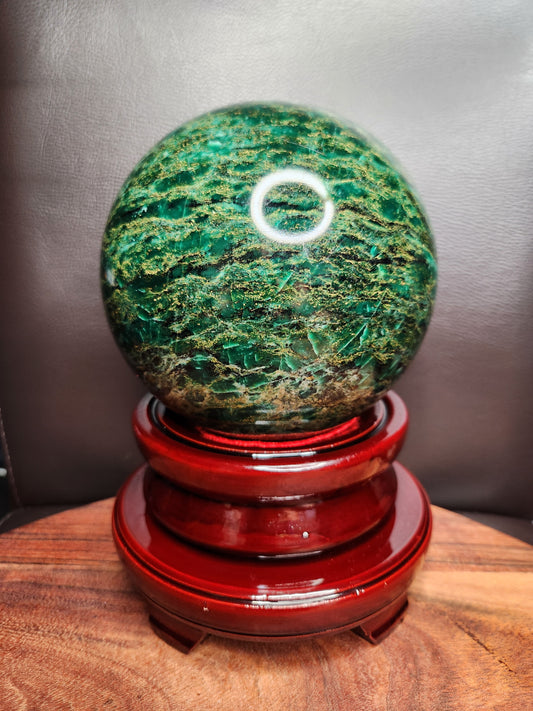 Green Emerald Stone Sphere