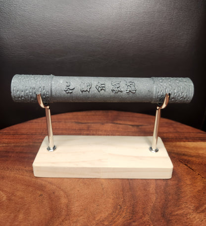 Shungite Monkey King Staff Jengu Bang with Stand