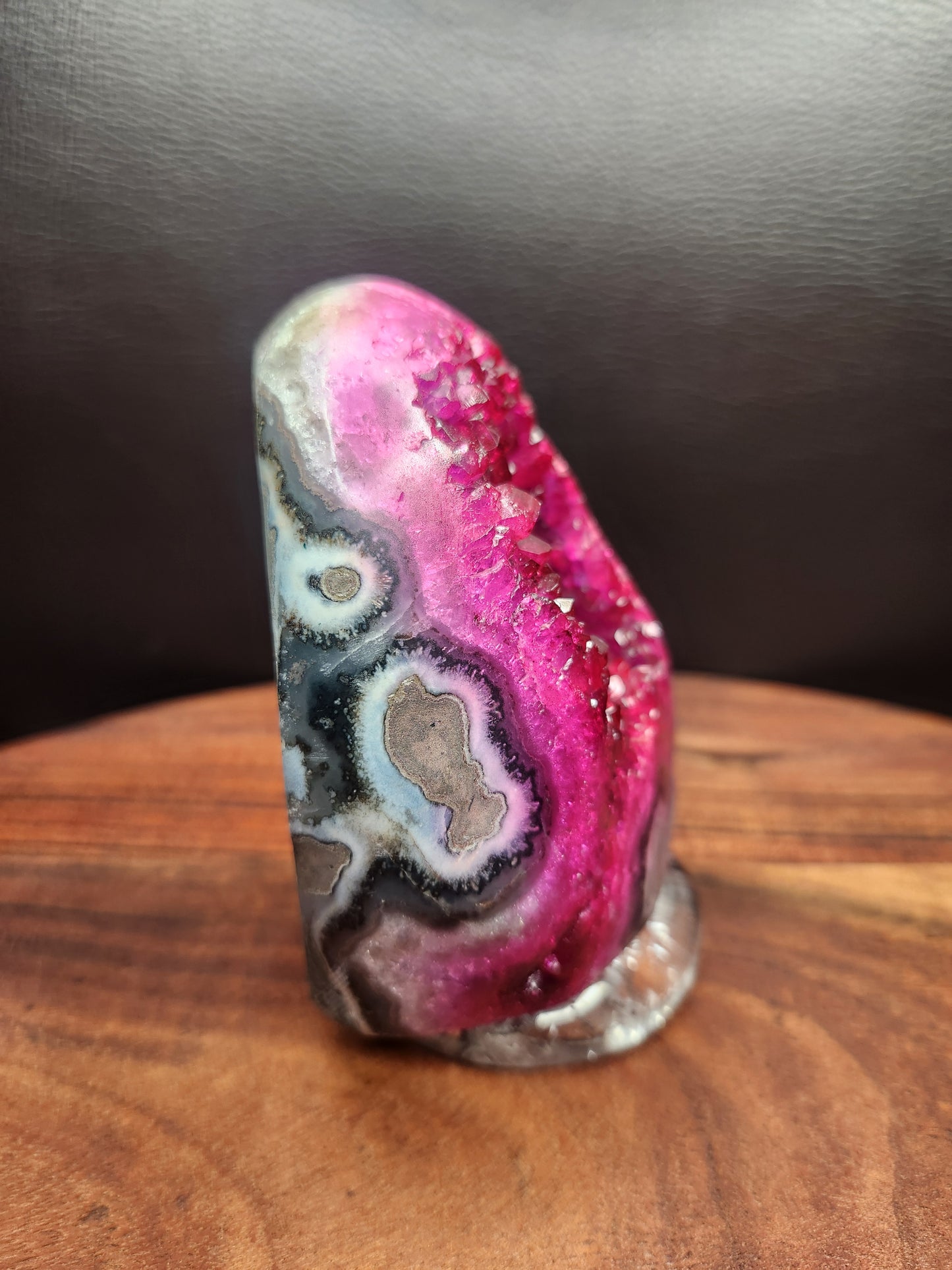 Pink Dyed Amethyst Cluster Freeform