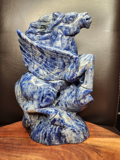 Sodalite Pegasus Carving