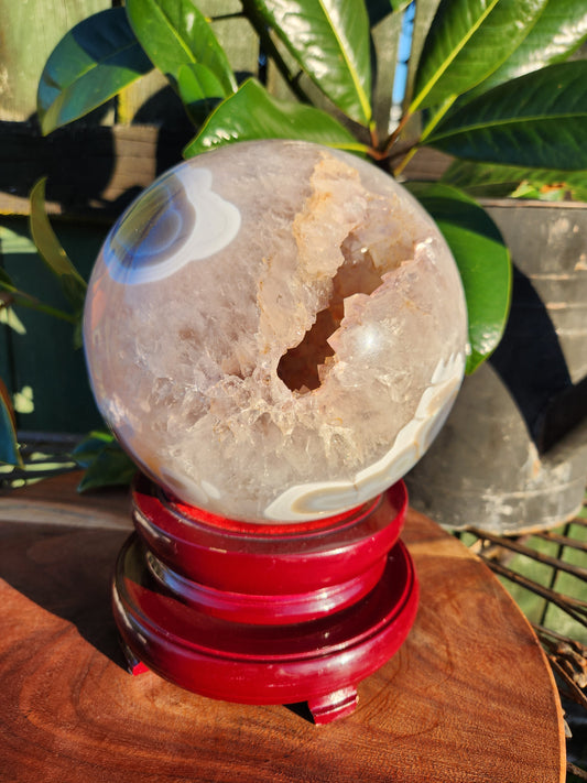 Druzy Agate Sphere.