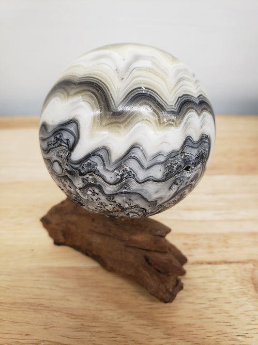Dentric Yellow Calcite Sphere
