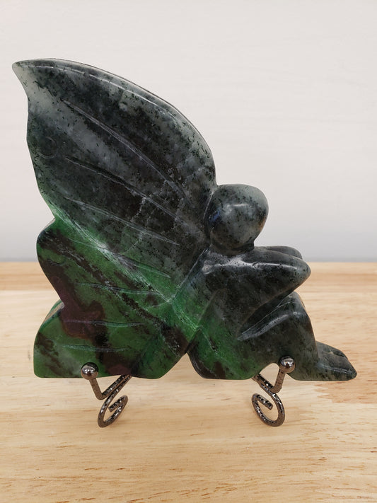 Ruby Zoisite Fairy Carving