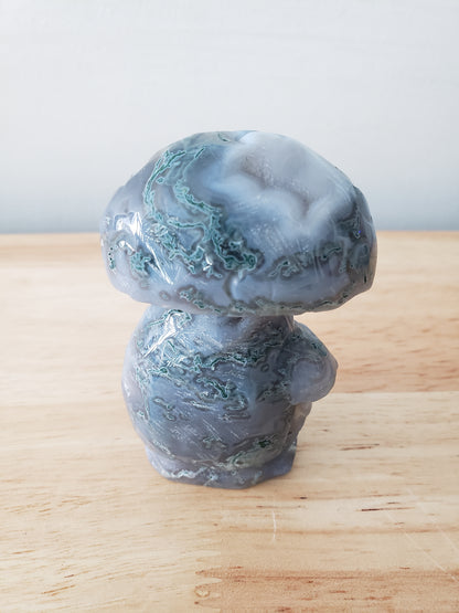 Moss Agate Mushroom Heads