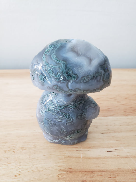 Moss Agate Mushroom Heads