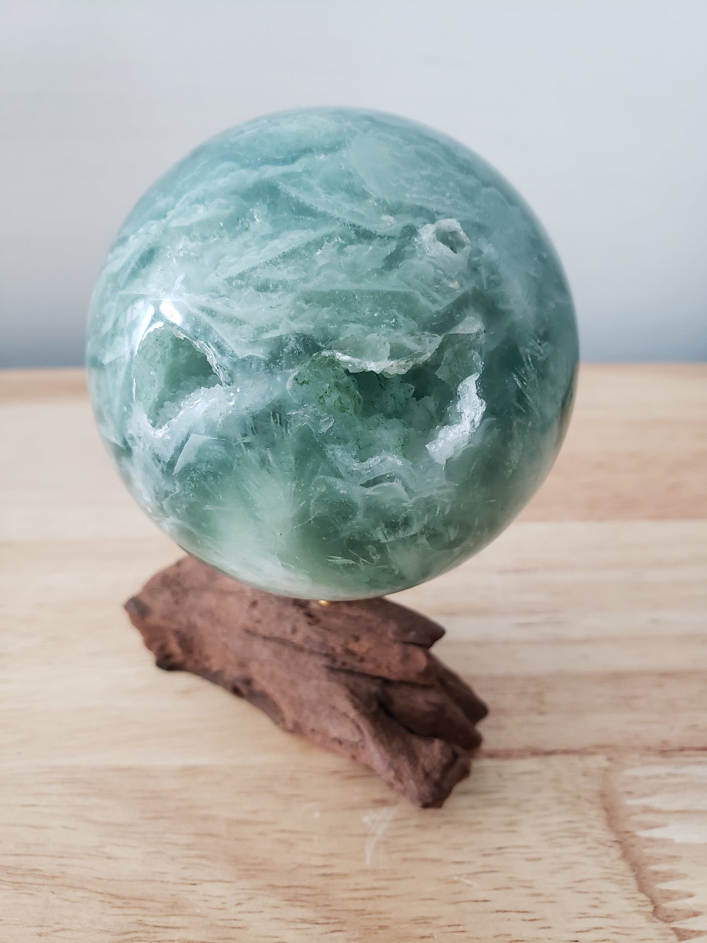 Feather Fluorite Spheres