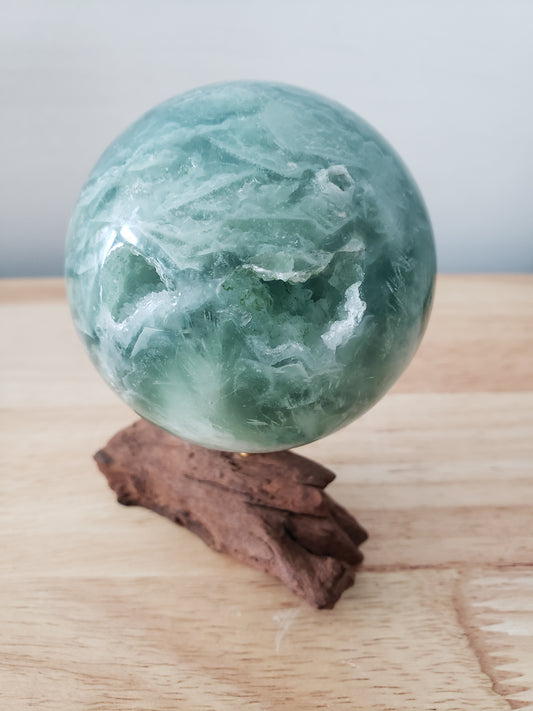 Feather Fluorite Spheres