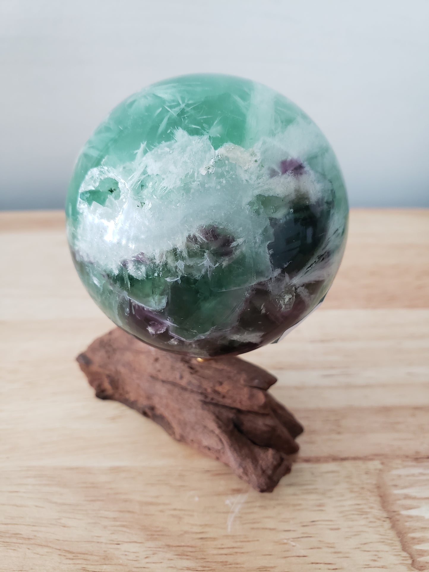 Feather Fluorite Spheres