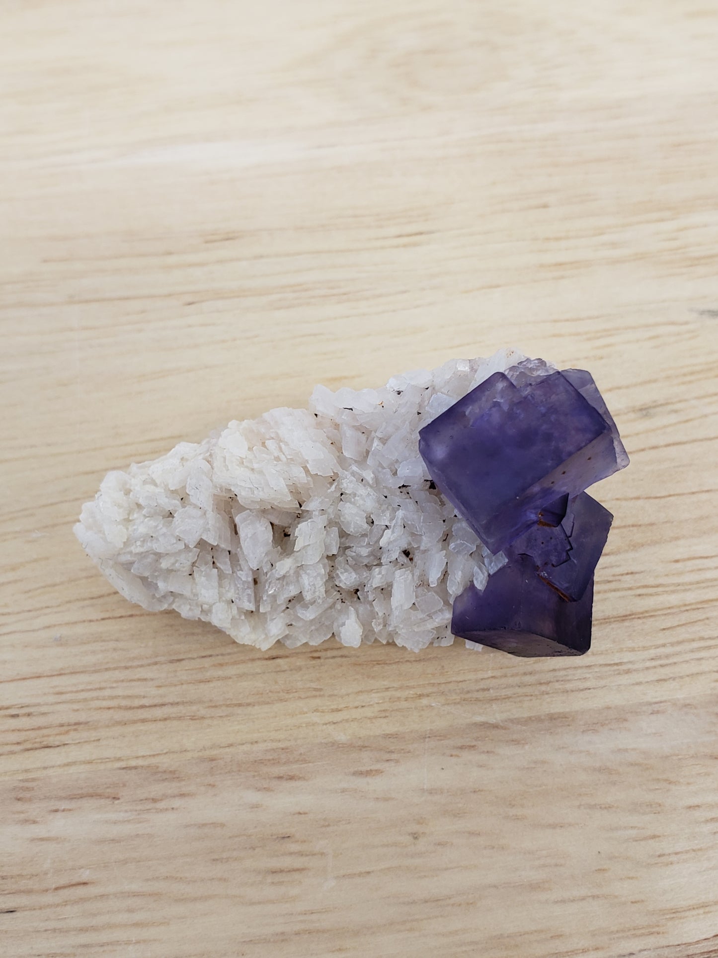 Purple Cubed Fluorite Clusters