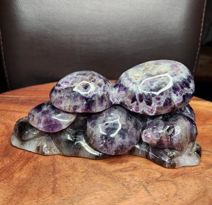Dream Amethyst Mushrooms Carving