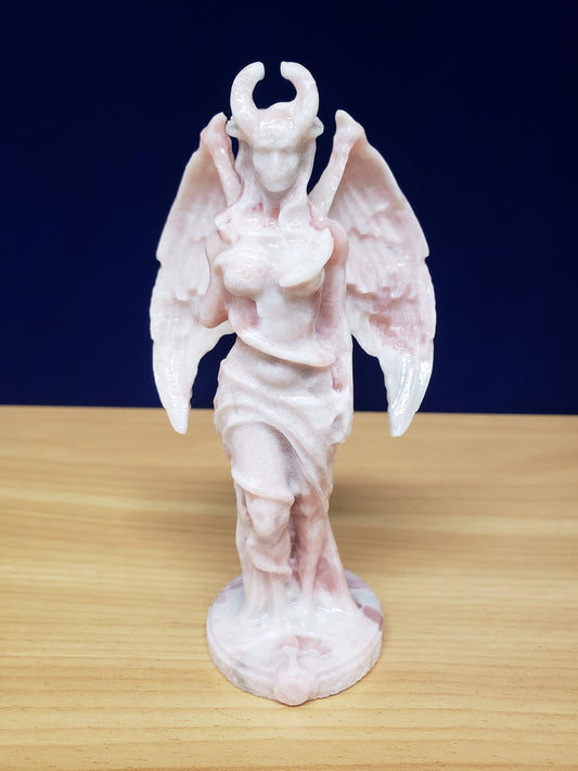 Pink Opal Demon Goddess Statue