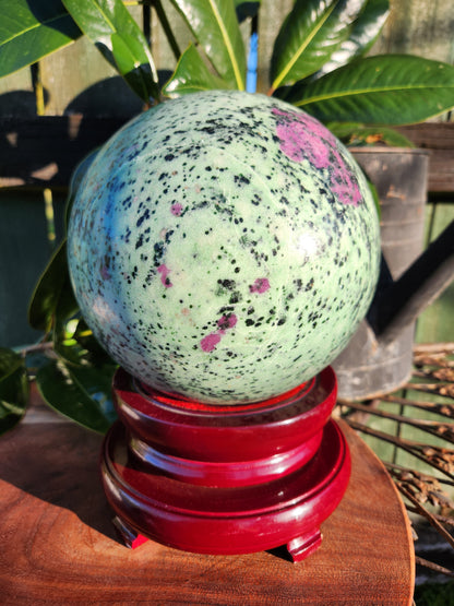 Ruby Zoisite Sphere