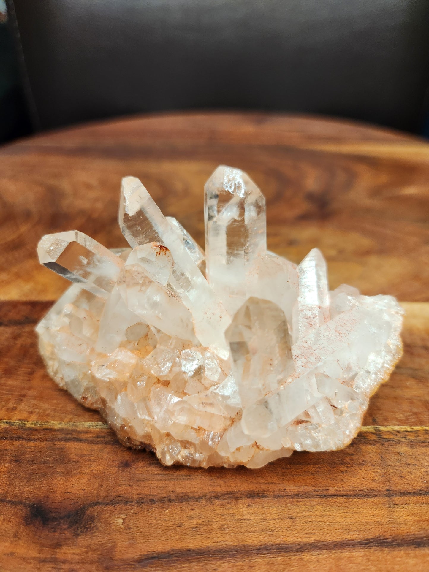 Pink Himalayan Clear Quartz Cluster